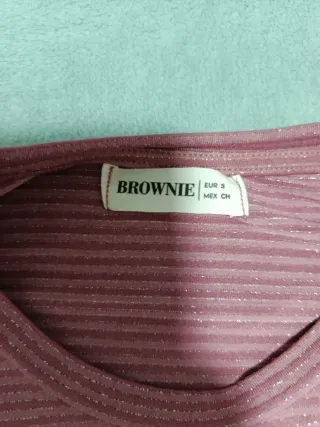 Camiseta Brownie Talla S Rayas Rosas