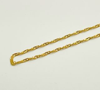 Cadena Singapur Oro 18k 3.12 gr.