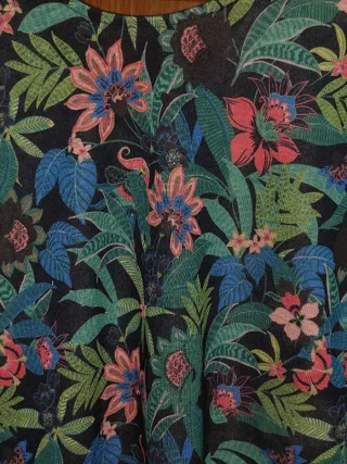 Camiseta floral mujer