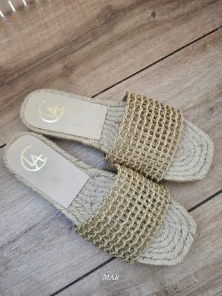 Sandalias Yute Claudia Beige