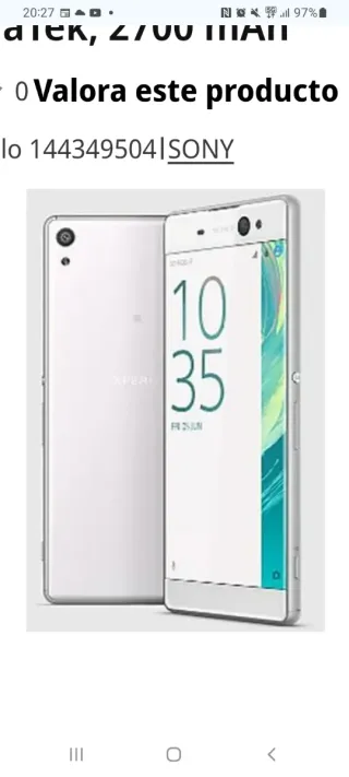 Sony XA Ultra Bianco