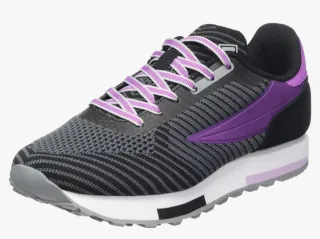 Zapatillas Fila negras y moradas Retronoque 22 k
