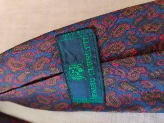 Corbata Paisley Azul y Roja