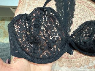 Sujetador de encaje negro