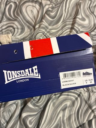 Scarpe Lonsdale Uomo Taglia 42 Nere/Argento