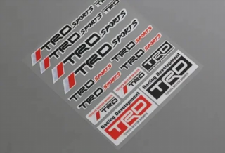 PEGATINAS TRD RACING LAMINA MOD 2
