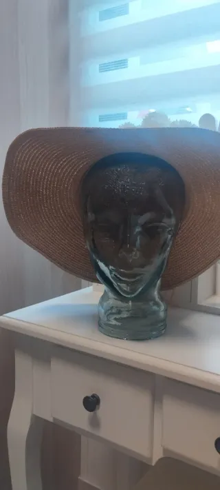 Testa di manichino in vetro vintage