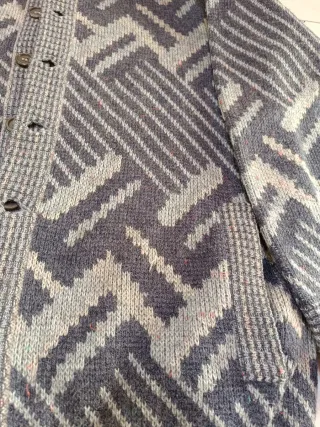 Cardigan uomo fantasia geometrica