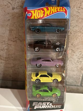 Set 5 Macchinine Hot Wheels Fast & Furious