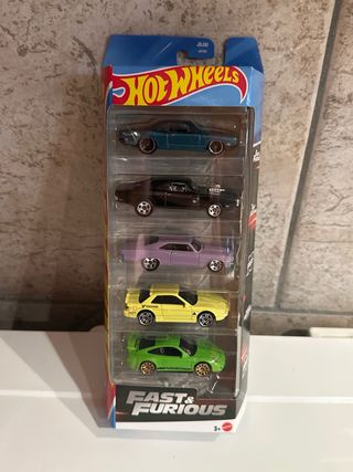 Set 5 Macchinine Hot Wheels Fast & Furious