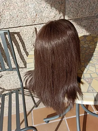 Peluca Oncológica Pelo Natural Castaño