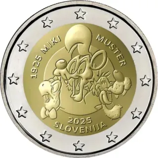 Moneda 2€ Miki Muster 2025 Eslovenia