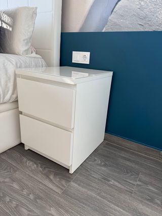 2 Comodini Kullen Ikea + cristallo