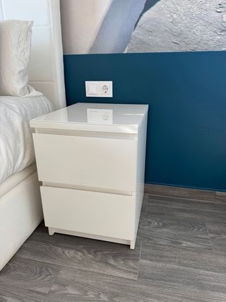 2 Comodini Kullen Ikea + cristallo