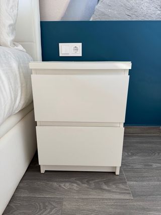 2 Comodini Kullen Ikea + cristallo