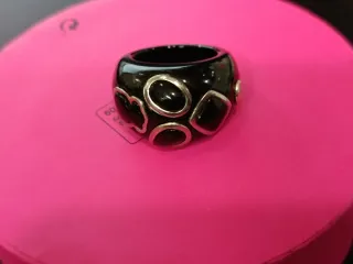 Conjunto Tous Onix Anillo Talla 15 y Pendientes