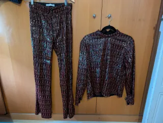 Conjunto lentejuelas Zara