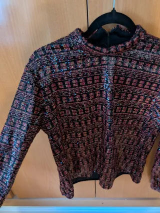 Conjunto lentejuelas Zara