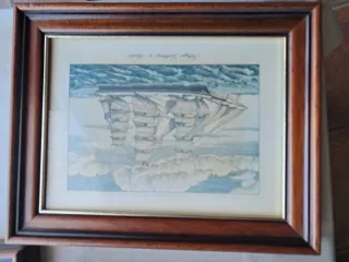 4 Cuadros de Barcos Marineros