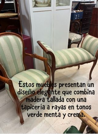 Conjunto Muebles Auxiliares: Banqueta y Silla
