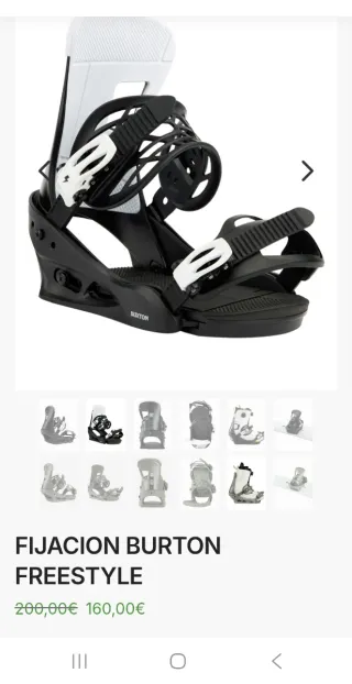 Fijaciones Burton Freestyle L