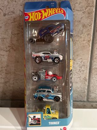 Set 5 Macchinine Hot Wheels Tooned
