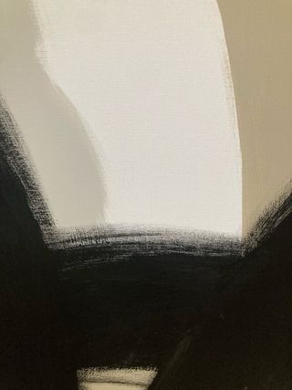 Cuadro abstracto pintado a mano