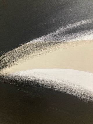 Cuadro abstracto pintado a mano