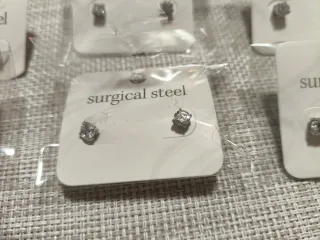 Pendientes circonita plateados