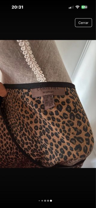 Vestido holgado estampado animal print