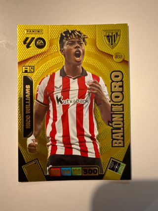 Carta Nico Williams Balón de Oro Panini Adrenalyn