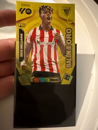 Carta Nico Williams Balón de Oro Panini Adrenalyn