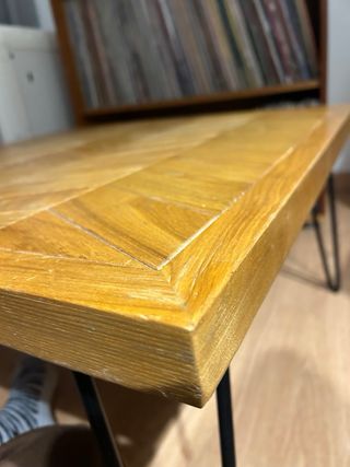 Mesa Kave Home madera y metal