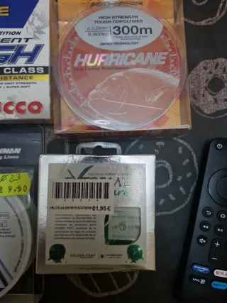 Sedales de pesca y fluorocarbono