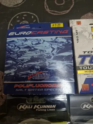 Sedales de pesca y fluorocarbono