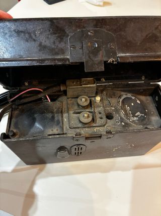 Teléfono antiguo de tren