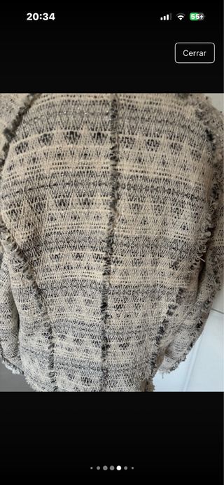 Chaqueta Zara Desflecada, brillos