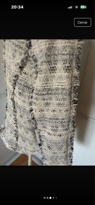 Chaqueta Zara Desflecada, brillos