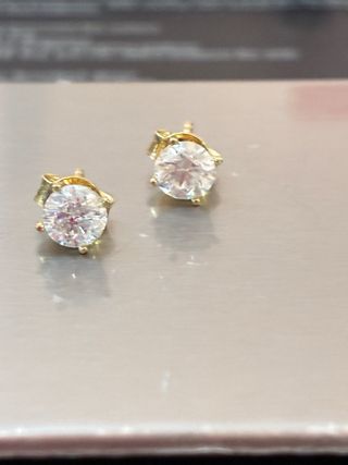 Pendientes Oro 18k Diamantes 1.00 Ct Natura