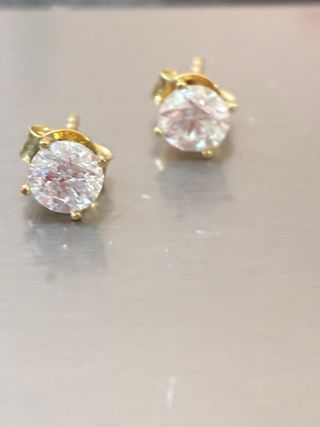 Pendientes Oro 18k Diamantes 1.00 Ct Natura