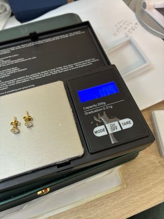 Pendientes Oro 18k Diamantes 1.00 Ct Natura