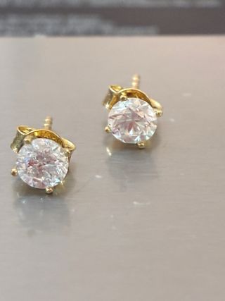 Pendientes Oro 18k Diamantes 1.00 Ct Natura