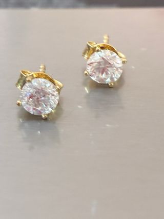 Pendientes Oro 18k Diamantes 1.00 Ct Natura