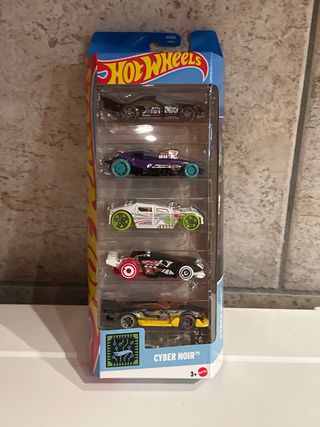 Set 5 Macchinine Hot Wheels - Cyber Noir
