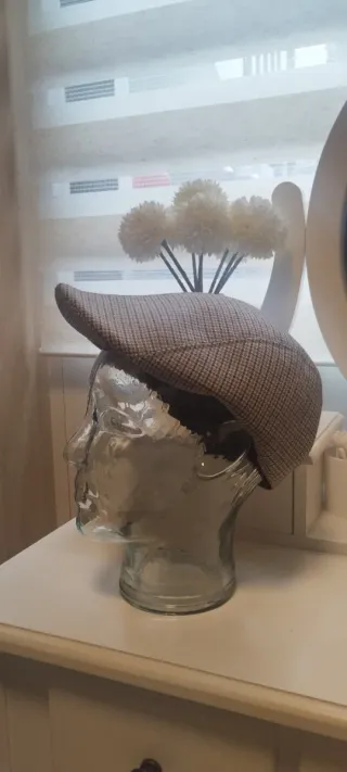 Testa di manichino vintage in vetro