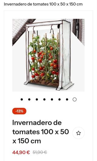 Invernadero de Tomates 100x50x150 cm