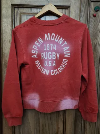 Felpa Zara rossa con stampa