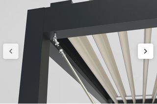 Pérgola bioclimática para terraza/jardín -250kilos