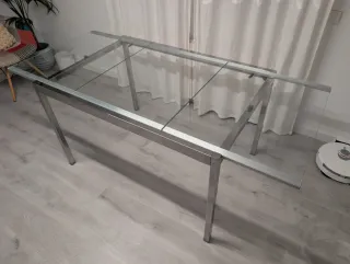 Mesa Comedor Extensible IKEA GLIVARP Cristal