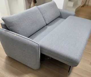 Sofá cama gris 227x95x90